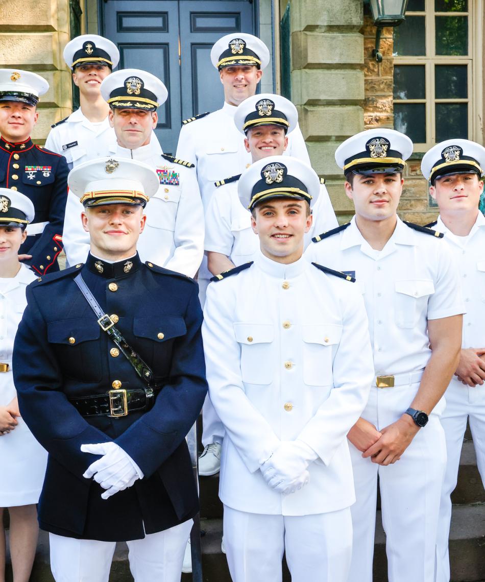 Princeton Navy at the Commissioning Ceremony