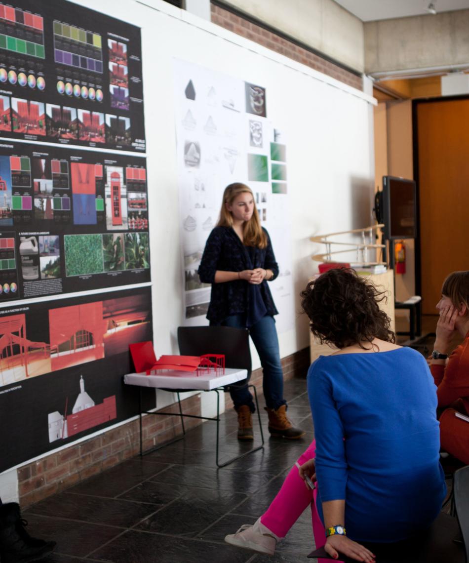 Students presenting to other students