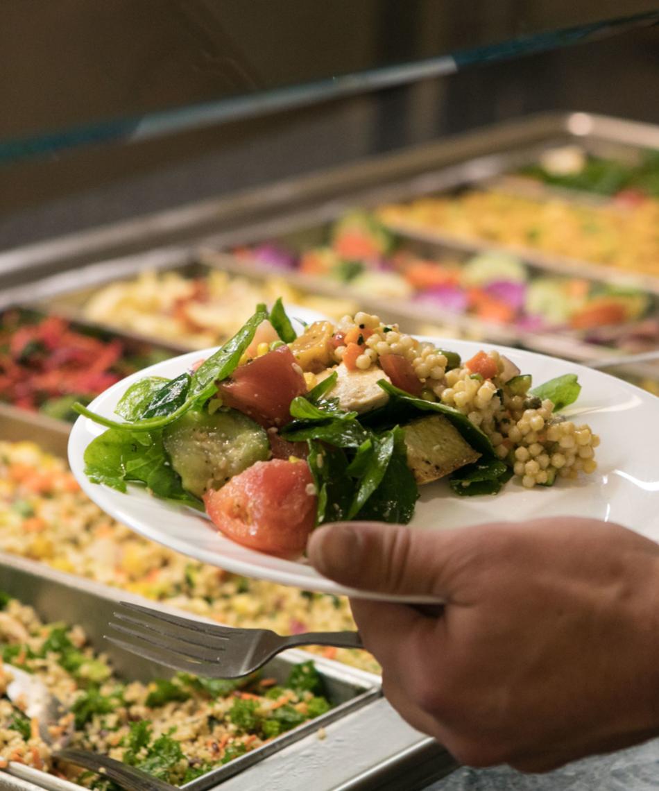 Food from the dining hall 