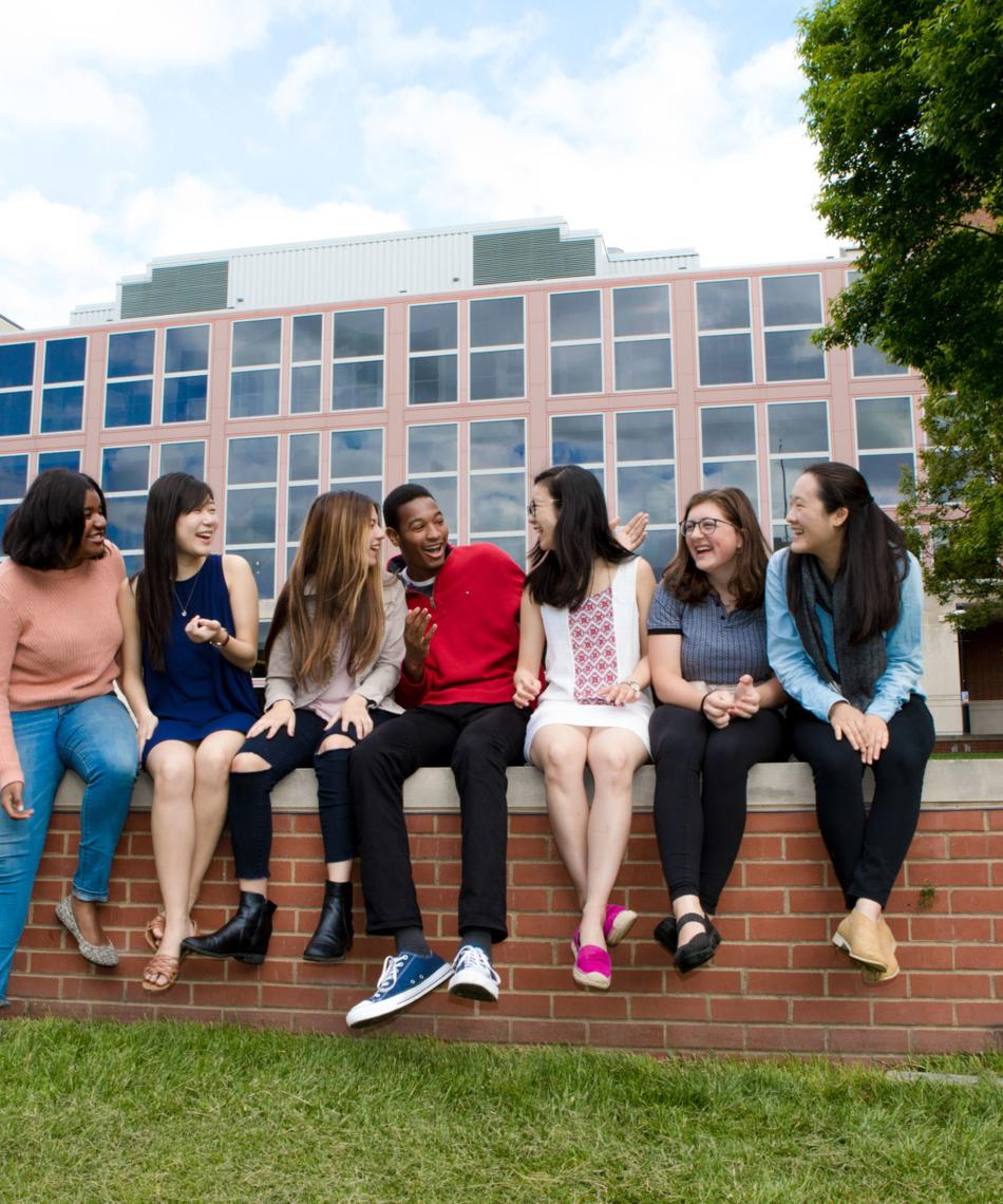 Students happy on campus