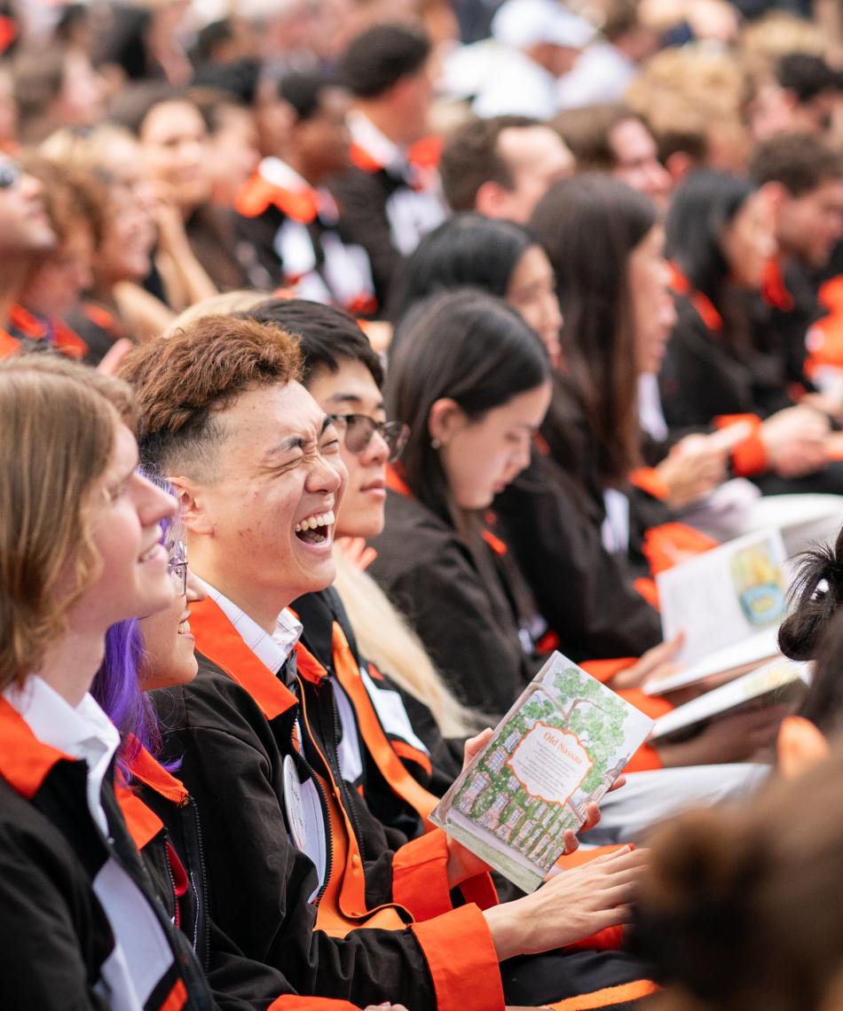Students smiling during class day