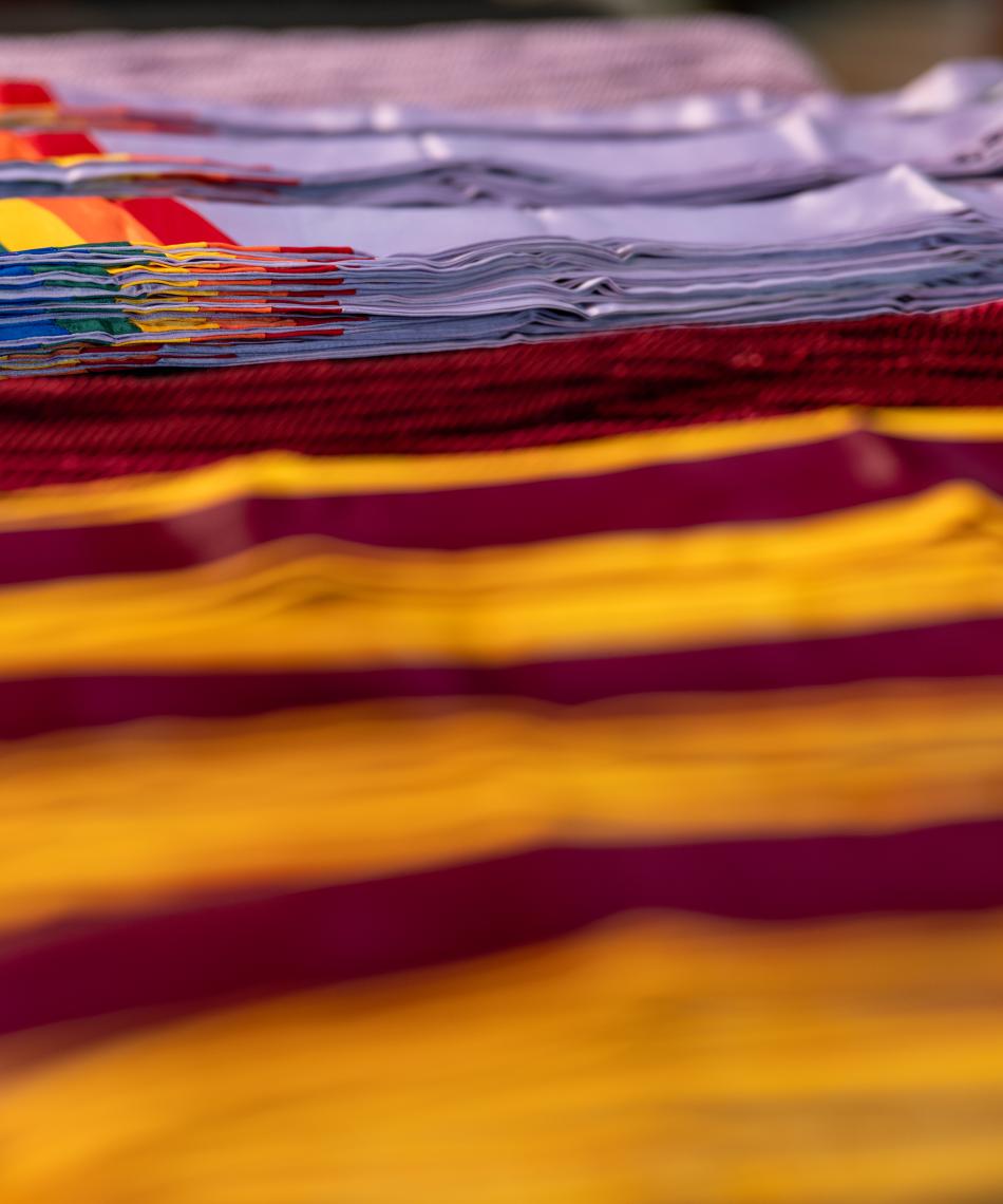 Pride graduation tassels