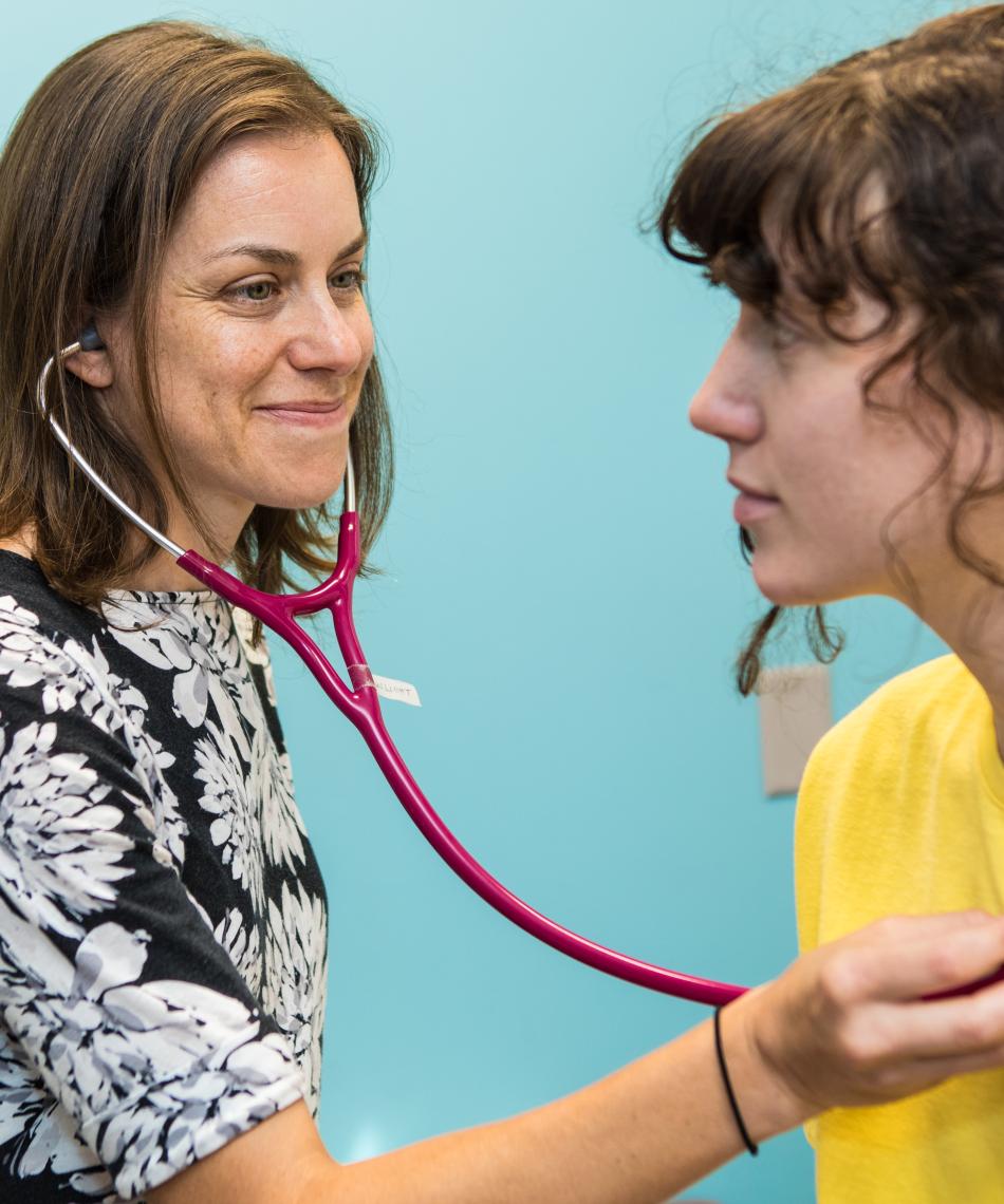Student and a healthcare provider