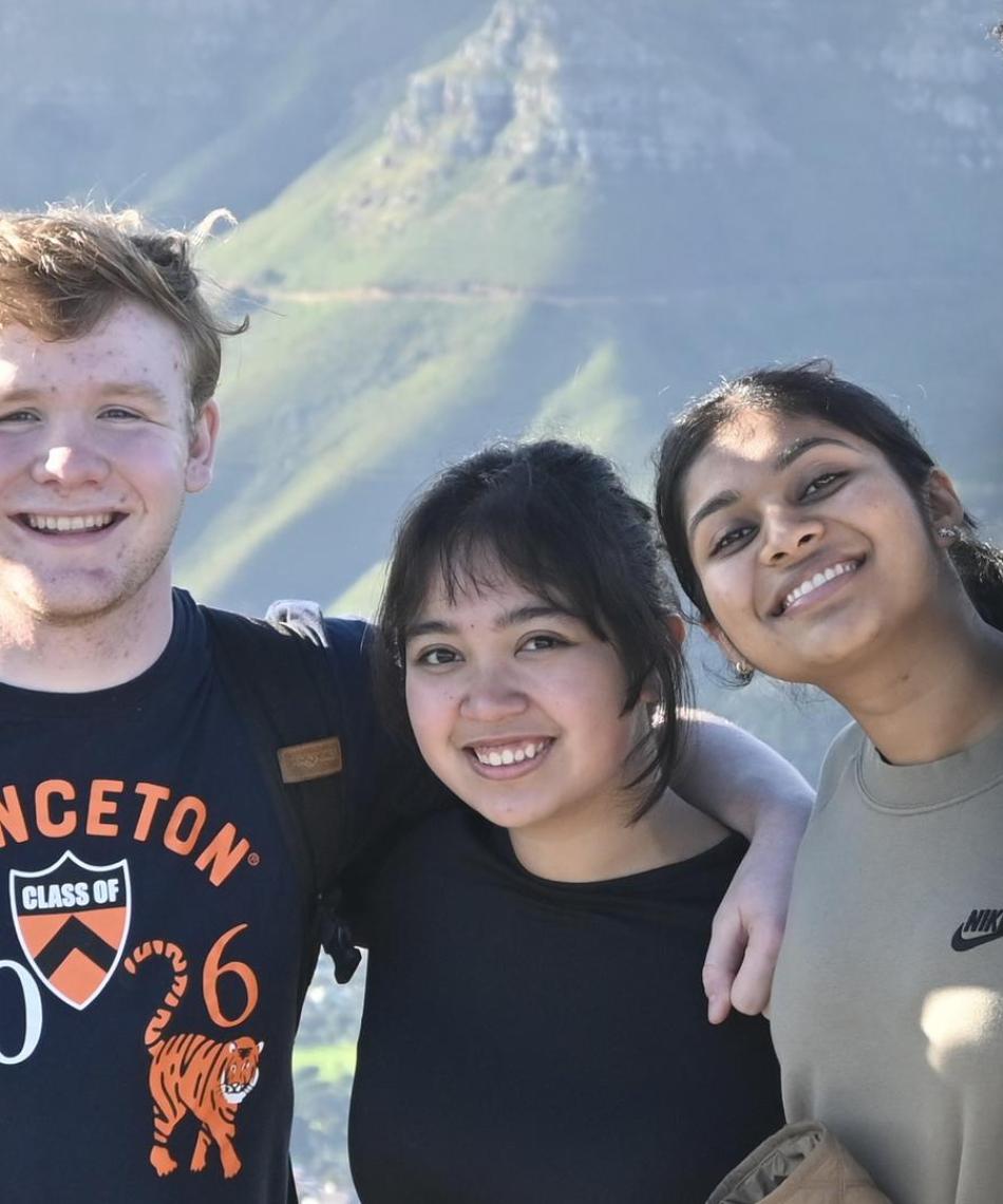 Students smiling