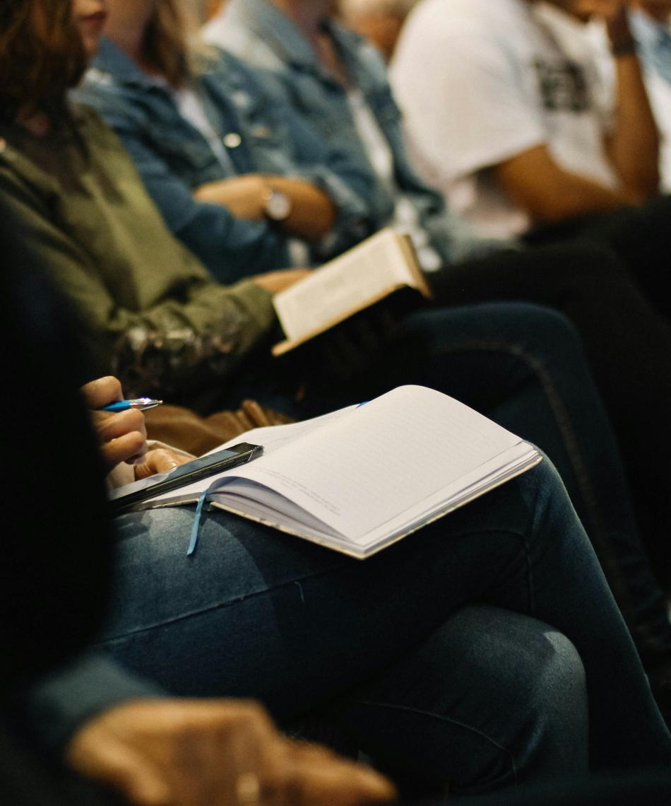 Person taking notes 