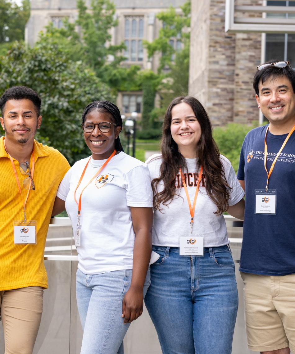 Graduate students posing for a picture