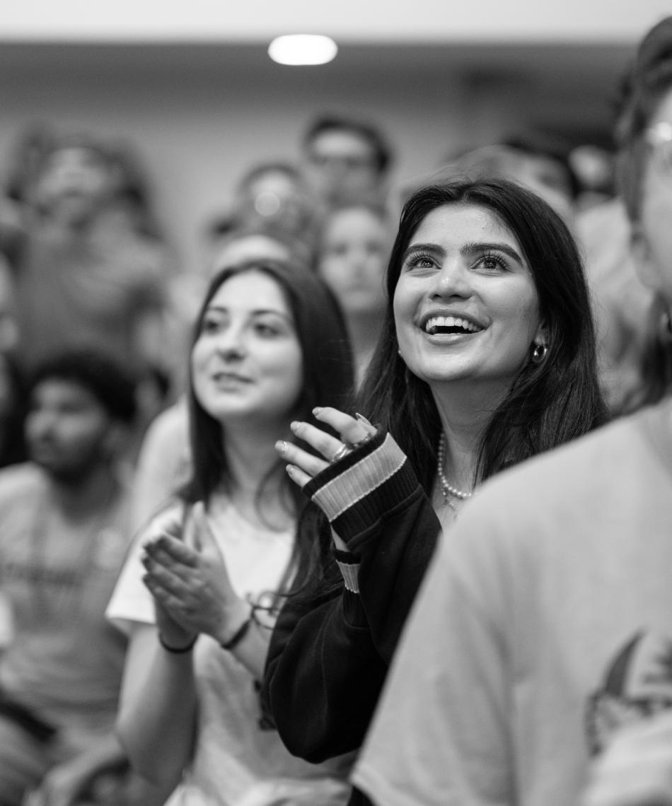 Student smiling
