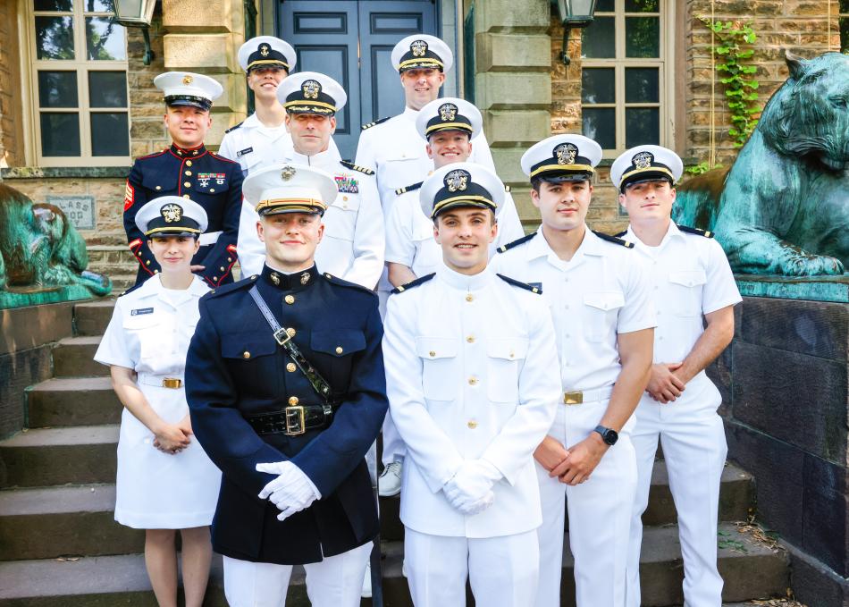 Princeton Navy at the Commissioning Ceremony