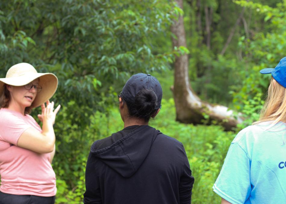 Community Action fellows outdoors