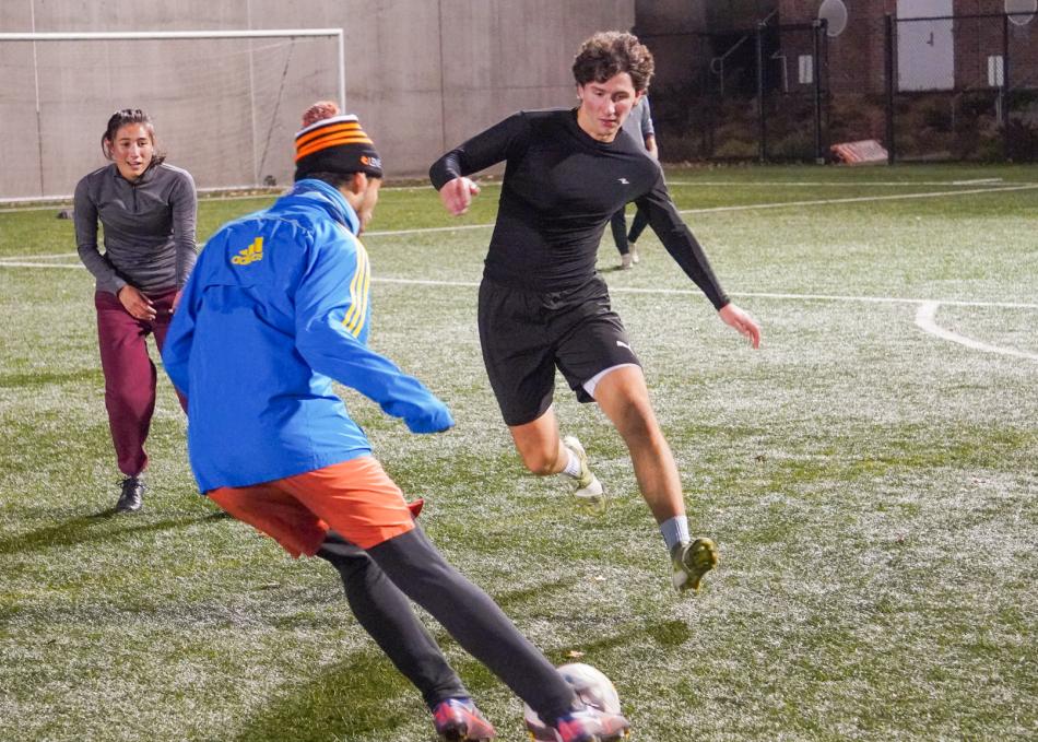 Intramural soccer game