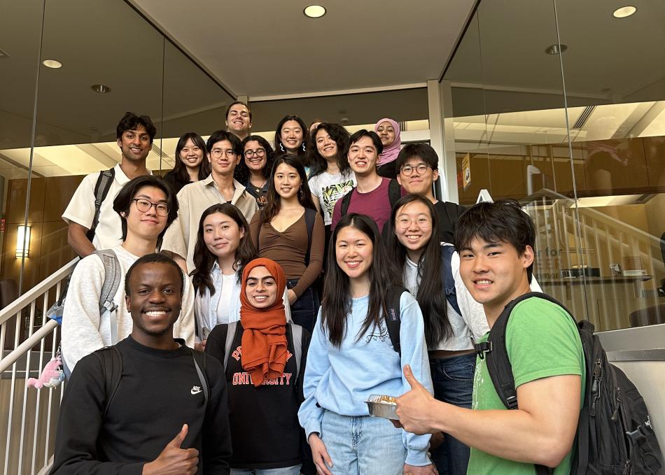 A cohort of peer career advisers posing for a photo
