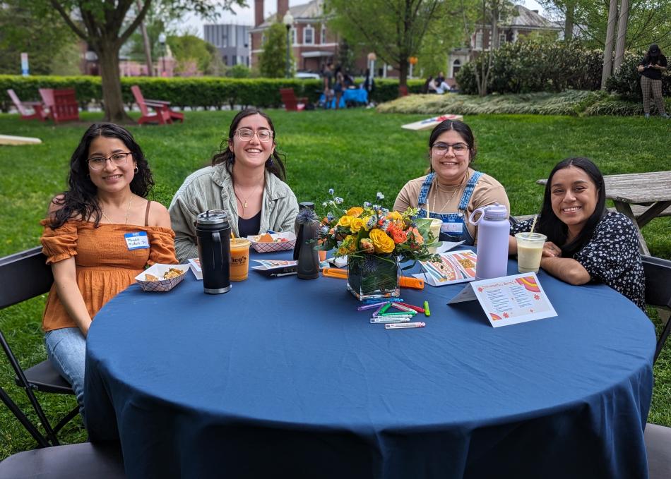 Students smiling