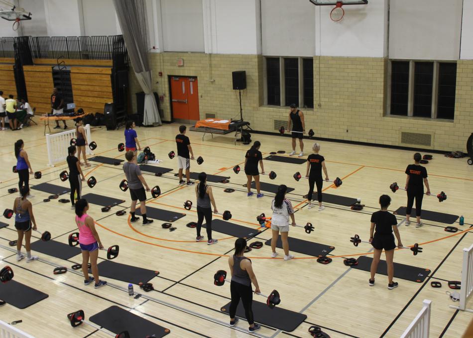 Students lifting