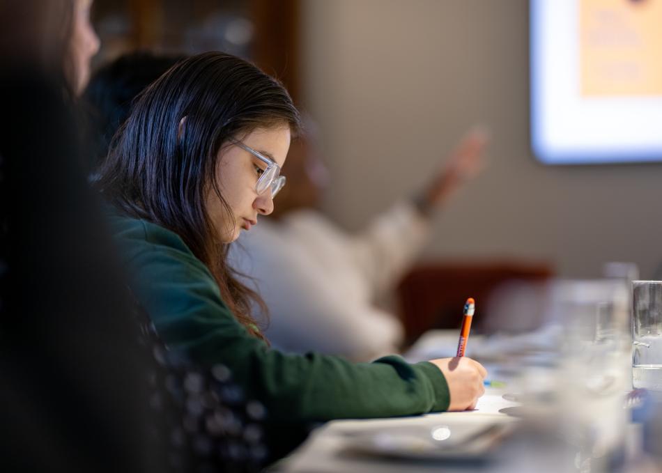 Student writing