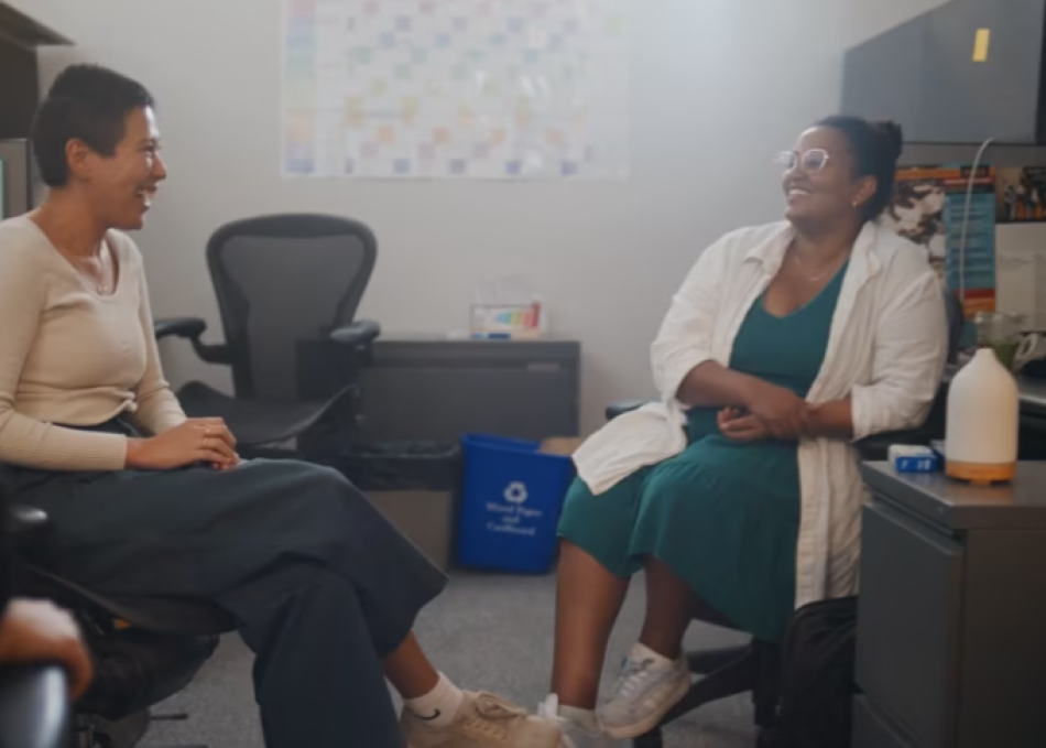 graduate students in the office